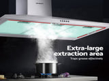 Devanti 900mm Range Hood 90cm Rangehood Stainless Steel RH-D-A17-90-SR