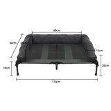 XL Elevated Dog Bed 110x80x28cm Foldable Raised Pet Cot Indoor Outdoor V178-66935