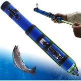 Fishing Catapult Rod, 15.2 In Compact Telescopic Fishing Rod with Reel, Portable Lure Launcher Tool V1192-AZ-W-17707