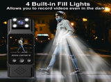 Mini Body Camera with 180 Rotatable Lens, Night Vision & Motion Detection - 1.3 Screen 1200mAh V888-ELOSUNG35713