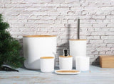 6Pcs/Set Household Bathroom Soap Box Toothbrush Holder Rinse Cup Lotion Bottle Accessories KitWhite V1294-YM0901-3117200049513