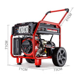 GENPOWER Portable Petrol Generator 8.4kW Max 6kW Rated Single Phase 18HP 420cc 4-Stroke Engine V219-GENPTLGPRB12K