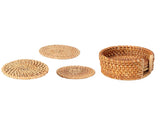 6 PCS Rattan Coasters Hand Made Teacup Coasters Set Insulated Rattan Cup Placemat Teacup Accessories V1294-YM0716-3118220144312