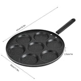 7 Holes Frying Pan Non Stick Fried Eggs Cooking Pan Burger Mold Household Kitchen Cookware V1369-AZ3-W-15547