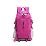 Rose Red Outdoor Hiking Backpack - Lightweight Nylon Travel Daypack with Multi Pocket Storage, Water V888-ELOSUNG54681