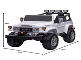 Kahuna Licensed Toyota FJ-40 2-Seat Kids Ride On Electric Toy Car 80W - White CAR-TYT-FJ40-WH