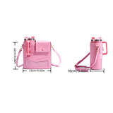 Crossbody Bag for Cup Purse, Outdoor Portable Water Bottle Holder with Adjustable Shoulder V1192-AZ-W-8404