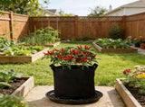 6 Pack 12 inch Self Watering Base for Fabric Grow Bag, Self-watering Plastic Elevated Plant Saucer V1258-DP02-C-524