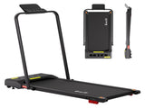 Everfit Treadmill Electric Walking Pad Incline Under Desk 380mm Black TMILL-380H-INC-BK