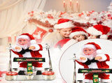 Christmas Electric Music Santa Claus Doll Playing Piano Ornament For Christmas Decorations for V1294-YM0523-10317368