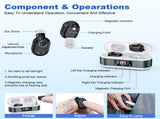 Rechargeable In-the-Ear Hearing Aids with Charging Case and LCD Display Ultra-Compact Sound V1107-CS-BLCHS