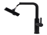 WELS Matte Black 3-Mode Spray Pull Out Kitchen Mixer Sink Laundry Faucet Tapware V1233-KJU515B