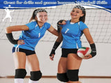 4 Pcs Volleyball Knee Pads Arm Sleeve Set, Forearm Elbow Sleeves with Wrist Guard Protection Pad V1370-AZ4-17741