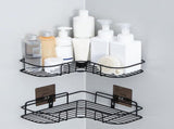 Corner Shower Caddy Wall Mount Adhesive Shower Organizer Rack Shelf for Bathroom Dorm Kitchen V1294-YM0901-3112240030211