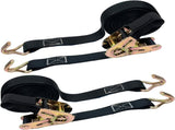 Ratelspanband 2-pack, 800 kg spanband, 6 m x 25 mm ratelspanband, hook spanband for motorbike, car, V1259-DP01-BO-301