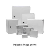NHP Enclosure Modular w/Opaque Lid Light Grey IP65 ABS 122 Wx90 Dx187 H mm NLP191209 V1202-V1-NHPNLP191209