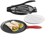 Tortilla Press, 250mm Cast Iron Tortilla and Roti Maker, Heavy Duty Tortilladora Press, Pataconera V952-SYSBBYZTSD10PCND5001V0