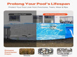 27ft Round Pool Liner Pad, Pool Liner Pad for Above Ground Swimming Pools, Extra-Thick Pool Mat, V952-DSYYCDDROUND7IZE8001V0