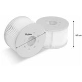 12 Pack Replacement Filter Cartridges for Inflatable MSPA Hot Tubs, 106 mm Diameter Spa Filters for V1189-LC-RY-00462