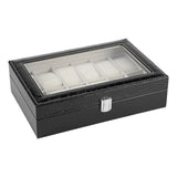 12 Soft Pillow Watch Box Jewelry Display Storage Organizer Box Case Black V1294-YM0722-JY01726-01
