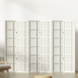 Artiss 6 Panel Room Divider Screen 265x179cm Nova White RD-7001-6P-WH