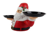 Christmas Snowman Treats Holder Santa Holding Tray Fruit Bowl Rack Resin Home Party Food Snack V1294-YM0523-10317069