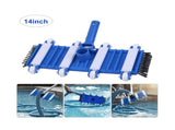14" Weighted Pool Vacuum with Wheels and Side Brush, Blue V1366-AZ2-W-16172