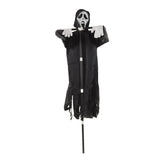 Scream Scarecrow Polyester PVC with Detachable Pole Garden Ghostface Decoration for Halloween Rural V1294-YM0717-3115220085811