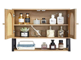 Bathroom Cabinet, with 2 Doors and Adjustable Shelf, Over the Toilet Storage Medicine Cabinet V952-BDMJG2JYJGBSE1Z17001V0