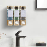 3-Pack Wall Mounted Soap Dispenser for Shampoo & Soap, 300ml x3, Gold V1188-MS-325-0123
