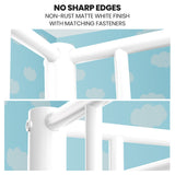 KINGSTON SLUMBER Single over Double Metal Bunk Bed Frame, Matte White V219-BEDDBBKS2MWA