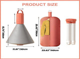 Portable Blanket Warmer,500W Mini Dryer Travel Clothes Dryer Machine,Comfortable Warm Air on The V1337-DL-K1SV-JR35