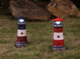 Retro Solar Lighthouse Lamp, Rotating Light & Shadow, Ambiance Essential for Patio & Camping V1385-TYLDT-WU-925-004