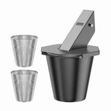 Drip Bucket with Grease Trap Funnel and Disposable Foil Liner,Large Capacity Grease Bucket Grease V1366-AZ2-W-14506