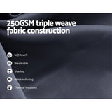 Artiss 2X Blockout Curtains Eyelet 300x230cm Charcoal BC-MATT-300X230-CH