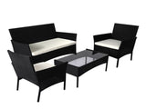 Levede 4PCS Outdoor Furniture Setting OD1017-BK