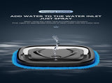 White Smart Robotic Floor Mop with Humidifier Spray - Ultra-Slim Automatic Wet & Dry Floor Cleaner V888-ELOSUNG32903