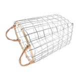 Woven Iron Wire Storage Basket for Bedroom, Stylish Organizer for Sundries, Clutter Holder & V1370-AZ4-14045