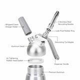 Cream Whipper Dispenser 250ml - Aluminium Canister and Decorating Nozzles V238-SUPDZ-40165356339280