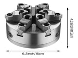 6-Jaw Lathe Chuck, 6 Inch , Self-Centering Chuck with D1-4 Cam Lock Backing Plate, 0.12-5.71 V952-JGKPDBB6GKZ6AF42HV0