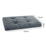 Pawz Dog Bed Pet Calming Washable Soft Warm Plush PT1018-48-GY-8CM