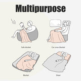 Mother's Day Father's Day Letter Printed Throw Blanket Gifts Soft Flannel Blanket for Bed Couch V1294-YM0523-10343288