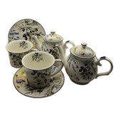 Lavender & Olive Tea Set for 2 - Premium Porcelain V1026-KLCDW0001