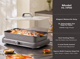 HOPER LAYER Electric Hot Pot 6L Multifunctional Nonstick Cooker with Grill, Boil, Simmer & Fry V940-HG-181-01