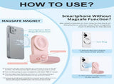 Magnetic Phone Photography Grip Compatible with iPhone & Android, 360&deg Fill Light with Bluetooth V1232-SJPZSB001