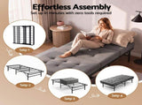 Giselle Single Folding Bed with Mattress Metal Frame Guest Bed 15cm Foam Foldable FOAM-MFM-BF-CDF-S