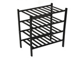 Bamboo Shoe Rack Stackable Shoe Shelf Storage Organizer for Closet Entryway Hallway Bathroom Living V1294-YM0703-3117230098011