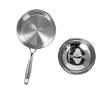 Sauce Pan 304 Stainless Steel Anti Slip Multipurpose Thicken Milk Pot with Lid for KitchenNatural V1294-YM0523-3118210298311