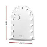 Embellir Makeup Mirror 40x50cm Dressing Vanity LED Bulb Light with 5x Magnification White Arch MM-E-FRAMELS-4050LED-AR