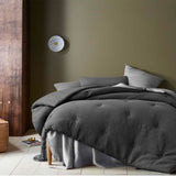 Accessorize Soho Waffle Dark Grey 3 Piece Comforter Set King V442-HIN-COMFORTER-SOHOWAFFLE-DARKGREY-KI